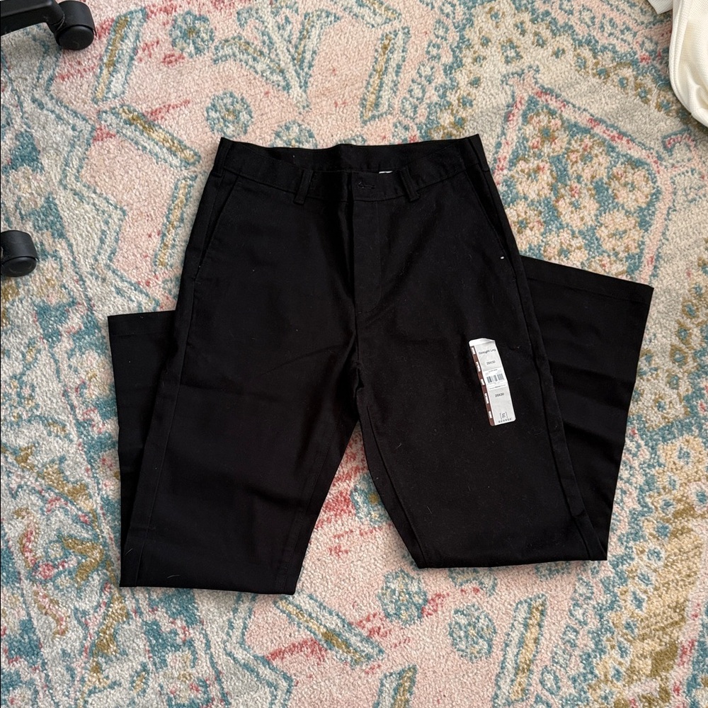 George Men's Black Chinos